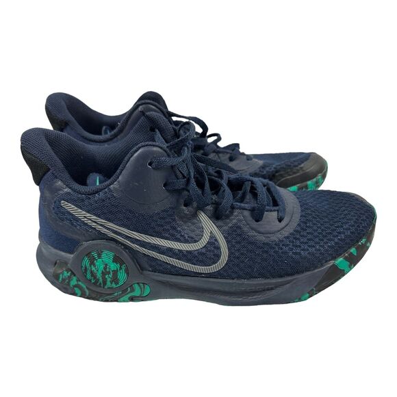 Nike KD Trey 5 IX Gray Blue Obsidian Mens Sz 9.5 CW3400-400 Basketball Used - Picture 6 of 7